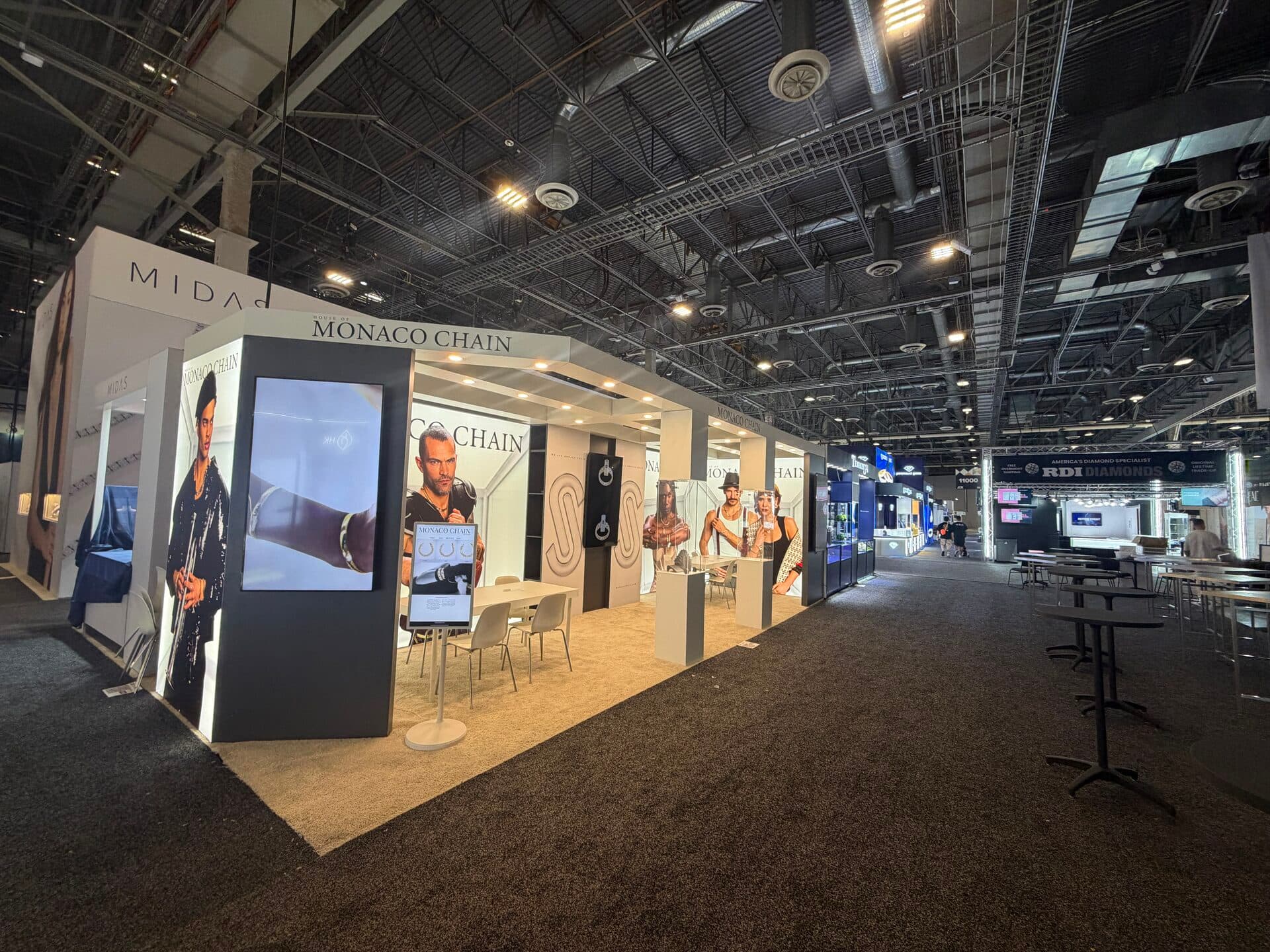 Trade show booth built by Snap Exhibitions