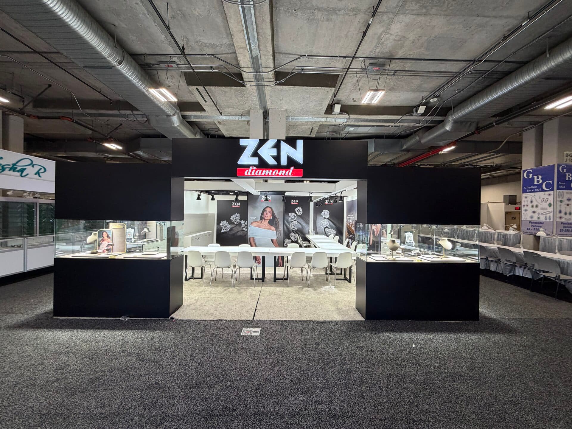 Trade show booth built by Snap Exhibitions